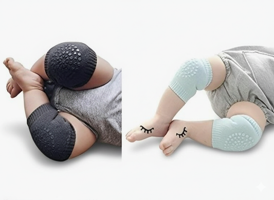 2 Pair Baby Knee Pads – Soft Safety Protection for Crawling Babies