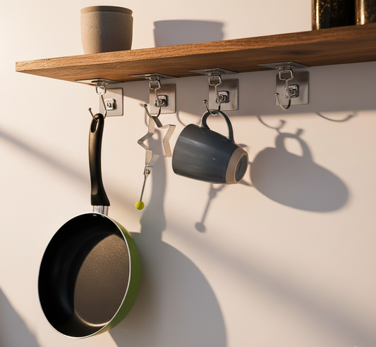 Golden Large Hooks for Hanging (Pack of 10) – Strong, Stylish & Multipurpose