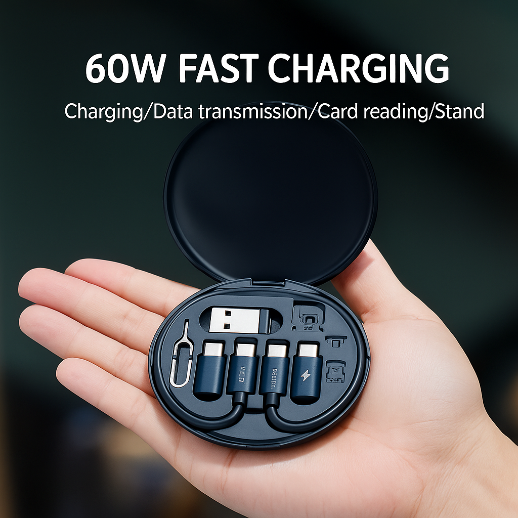 Fast Charging Multifunction Data Cable Set – Charge & Sync Anywhere!