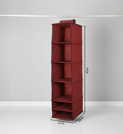 Organizer – 6 Shelves Foldable Hanging Wardrobe Organizer