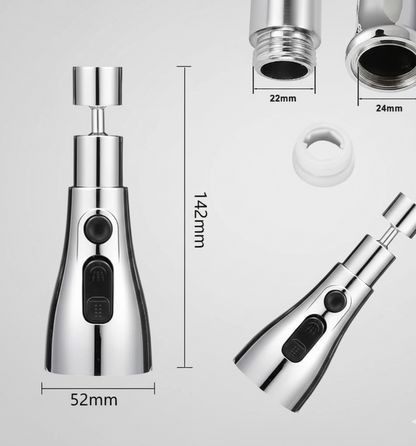 3 Modes Kitchen Sink Faucet – Adjustable Water-Saving Spray Nozzle