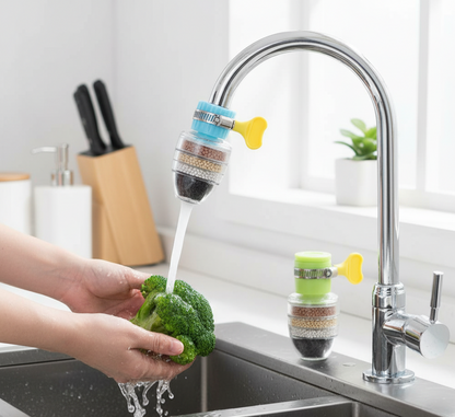 Home Kitchen Faucet Tap Water Clean Purifier Filter (Pack of 2)