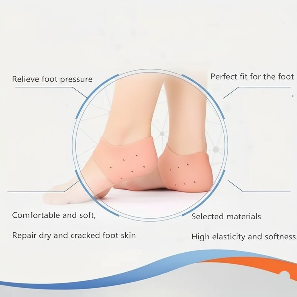 2 Pair Ankle + 1 Pair Heel Protector – Comfort, Support & Pain Relief