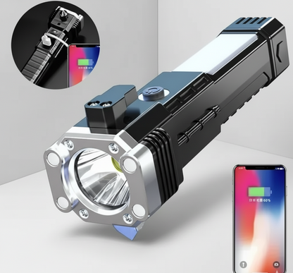 Portable Rechargeable LED Torch Flashlight – Bright & Long-Lasting