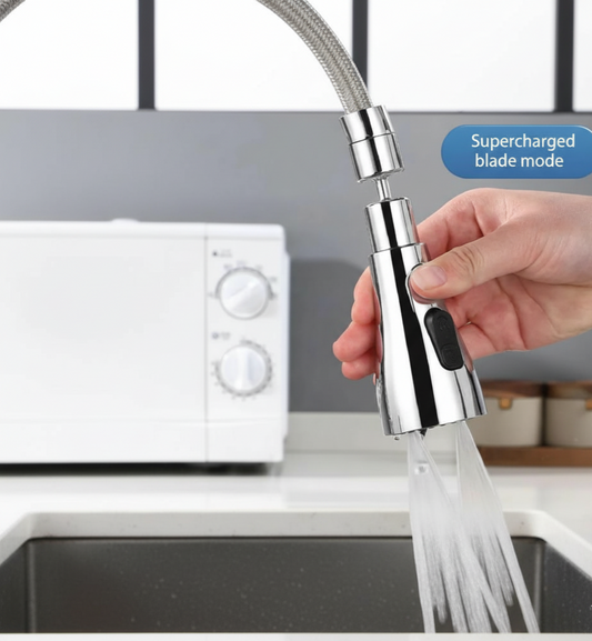 3 Modes Kitchen Sink Faucet – Adjustable Water-Saving Spray Nozzle