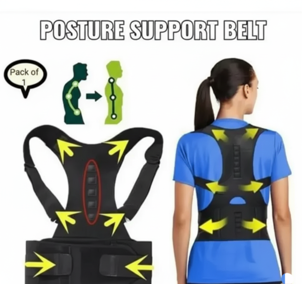 Posture Corrector Shoulder Belt – Stand Tall & Relieve Back Pain Instantly!