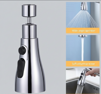 3 Modes Kitchen Sink Faucet – Adjustable Water-Saving Spray Nozzle