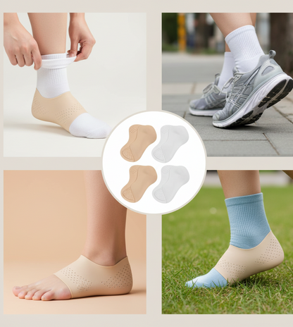 2 Pair Ankle + 1 Pair Heel Protector – Comfort, Support & Pain Relief