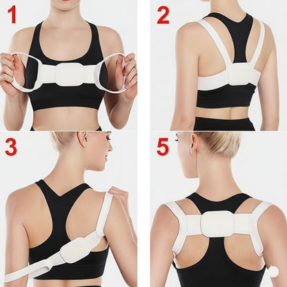 Shoulder & Back Straightener Elastic Spine Support Posture Corrector Belt