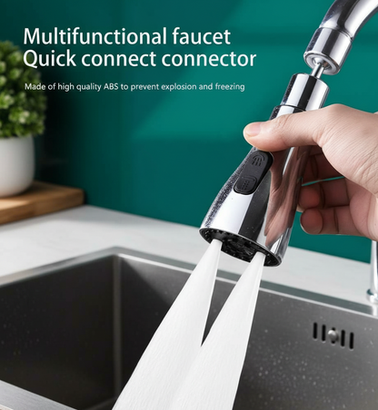 3 Modes Kitchen Sink Faucet – Adjustable Water-Saving Spray Nozzle