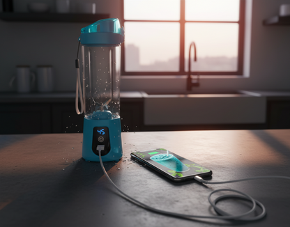 Multifunction Blender With Power Bank – Blend, Charge & Go Anywhere!