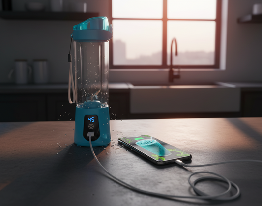 Multifunction Blender With Power Bank – Blend, Charge & Go Anywhere!