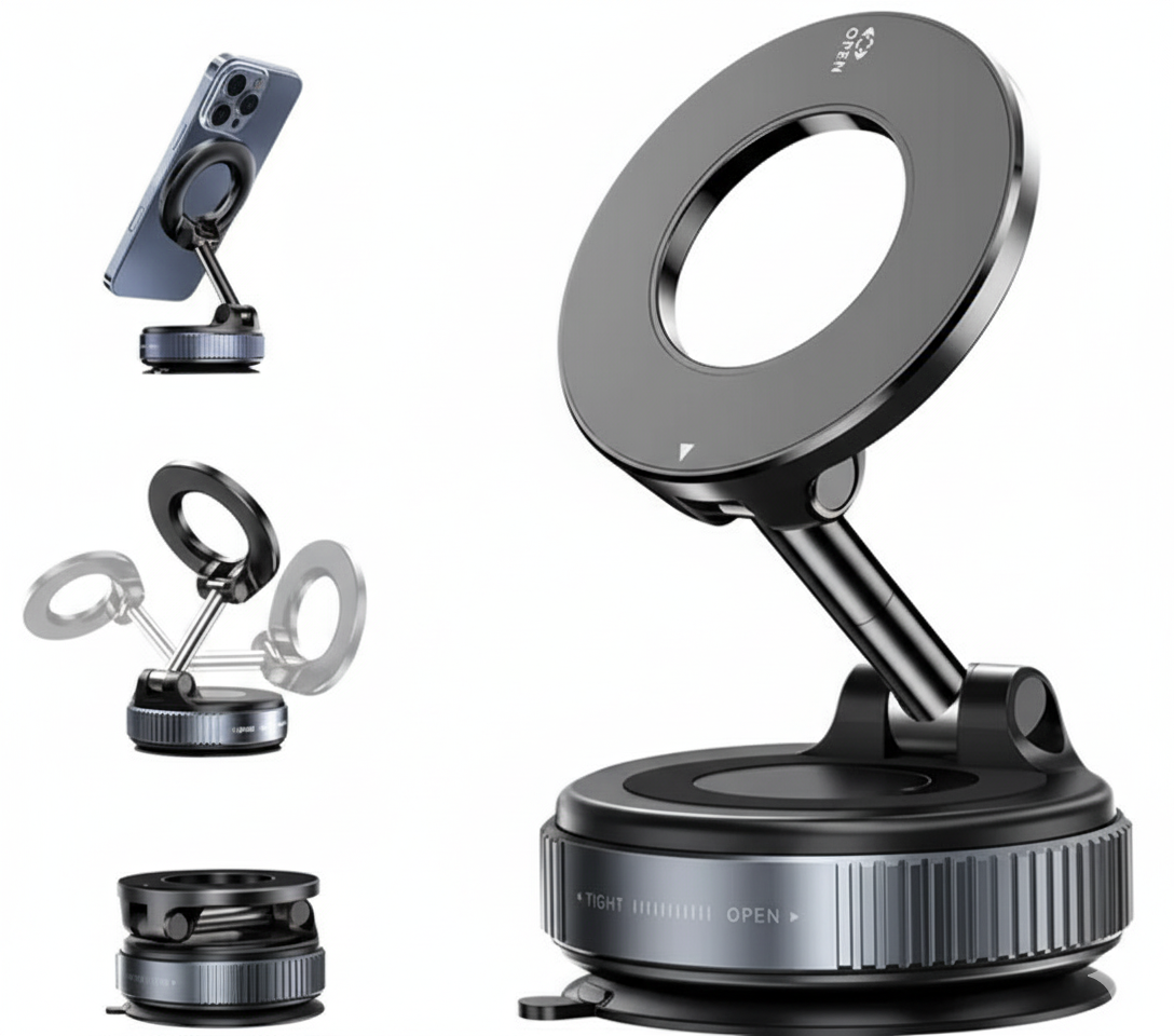 Vacuum Suction Magnetic Bracket – Strong Hold for Phones & Tools