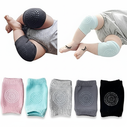 2 Pair Baby Knee Pads – Soft Safety Protection for Crawling Babies