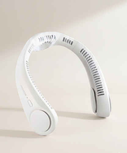 Portable Bladeless Hanging Rechargeable Neck Fan – Cool Comfort Anywhere!