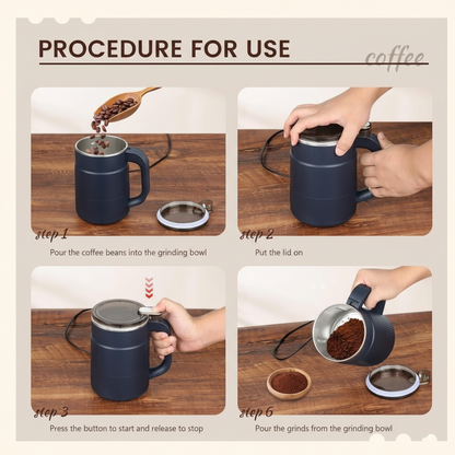 Stainless Steel Herbs & Spices Grinder – Nuts, Grain & Coffee for Home