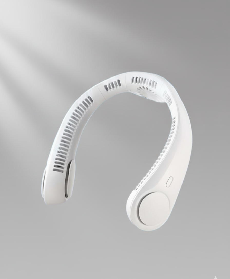 Portable Bladeless Hanging Rechargeable Neck Fan – Cool Comfort Anywhere!