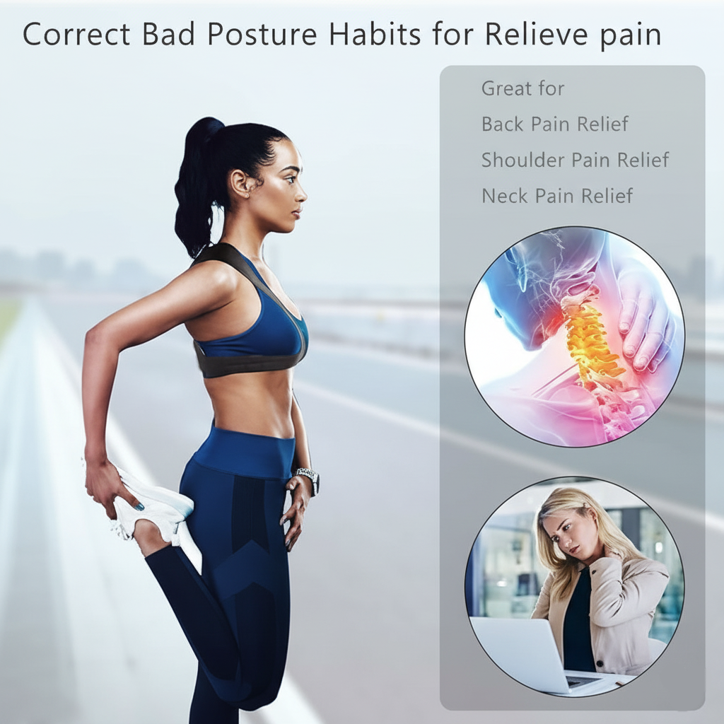 Shoulder & Back Straightener Elastic Spine Support Posture Corrector Belt
