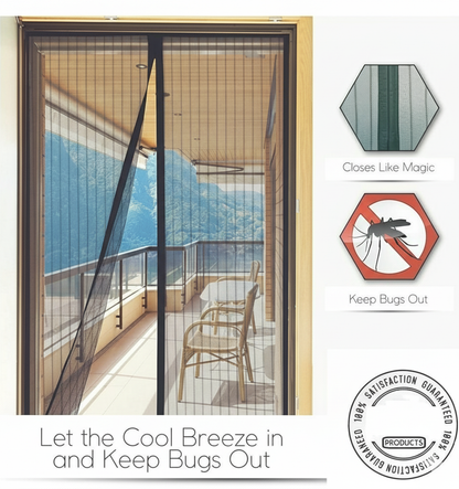 Mesh Screen Net Home Magnetic Foldable Anti Mosquito Door Curtains