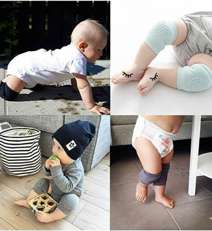 2 Pair Baby Knee Pads – Soft Safety Protection for Crawling Babies