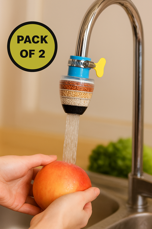 Home Kitchen Faucet Tap Water Clean Purifier Filter (Pack of 2)