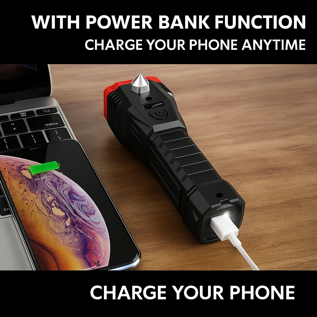 Portable Rechargeable LED Torch Flashlight – Bright & Long-Lasting