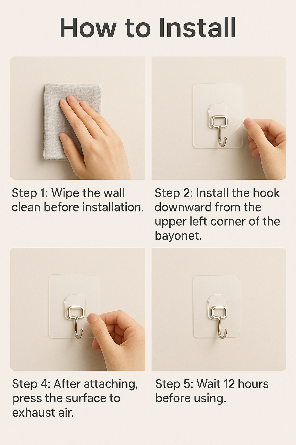 Golden Large Hooks for Hanging (Pack of 10) – Strong, Stylish & Multipurpose