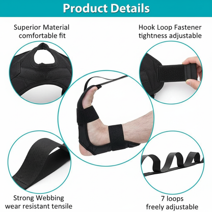 Yoga Stretch Strap – Boost Flexibility & Relieve Muscle Tension for Women & Men