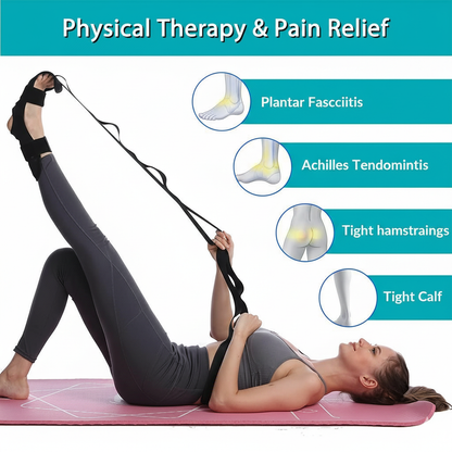 Yoga Stretch Strap – Boost Flexibility & Relieve Muscle Tension for Women & Men